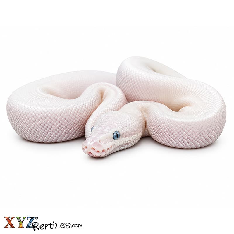 Baby Blue Eyed Leucistic Ball Python
