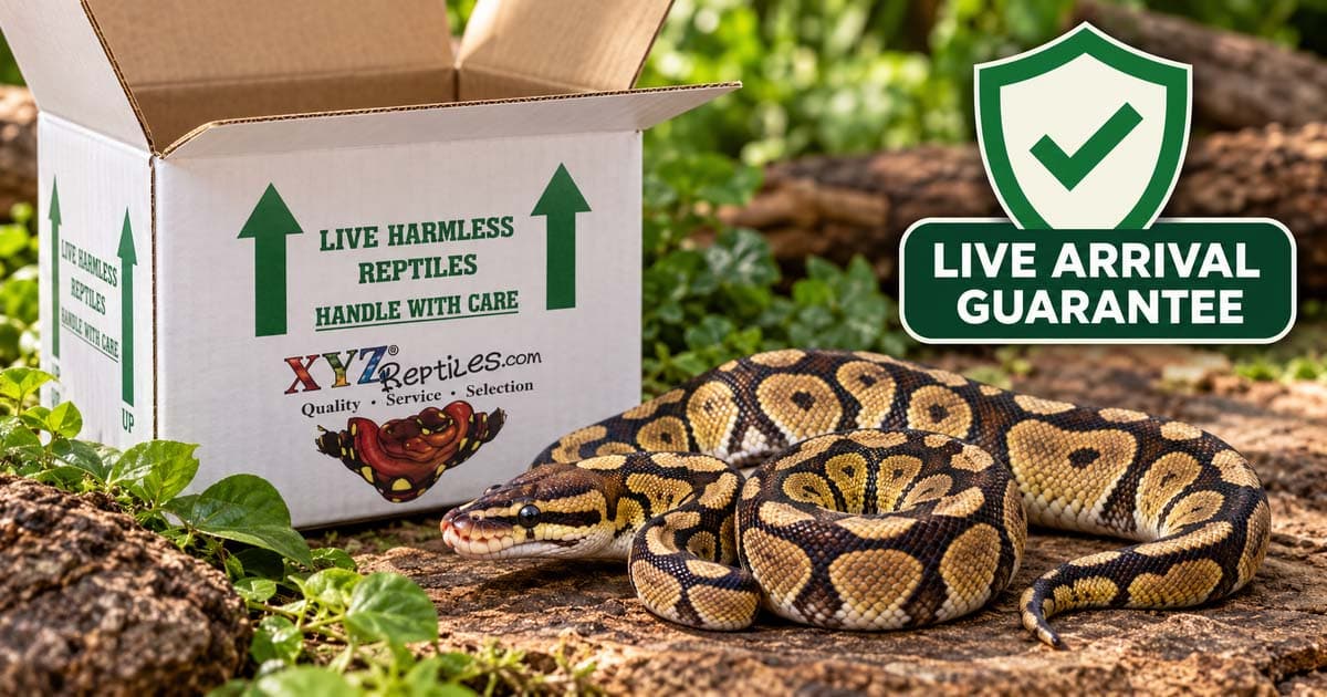 What Does a Ball Python Live Arrival Guarantee Cover at XYZReptiles?