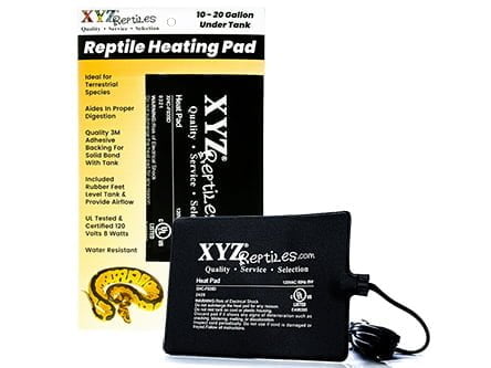 Wholesale Reptile Heating Pad Under Tank Heaters 10 Pack - XYZReptiles - Top Reptile Heating Pad Brands For Starter Kits